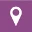 Map pointer flat single icon. Vector illustration.